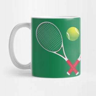 Tennis Ball and Rackets Mug